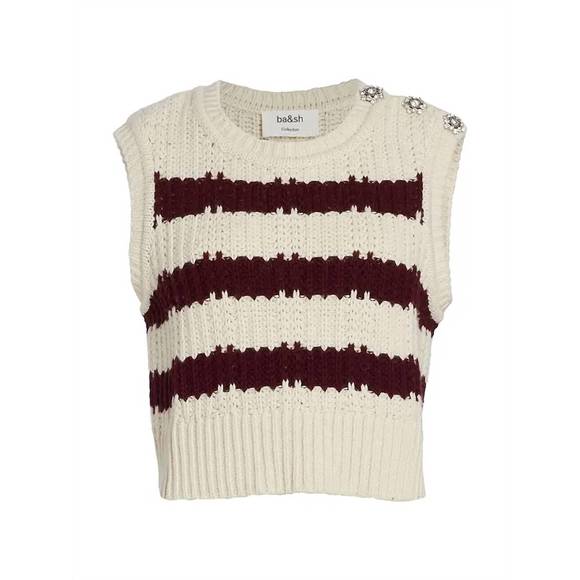 NEW BA&SH soju sweater in ecru - Picture 4 of 4